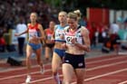 Eilidh Child (GB) wins the 400 metres hurdles at the European Athletics Team Championships.